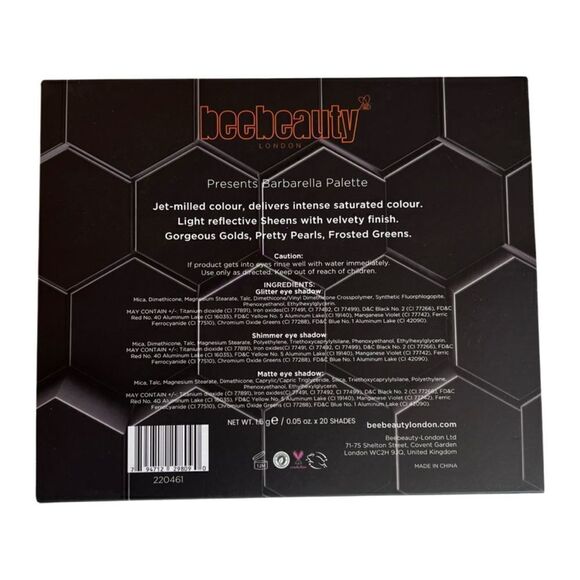 Barbarella eyeshadow palette by BeeBeauty Brand New un swatched - Picture 2 of 6